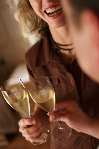 People taste wine in Loire Valley