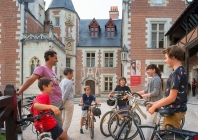 Famille participant à la Loire à vélo